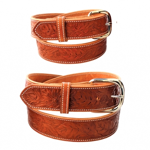 TOOLED LEATHER BELTS