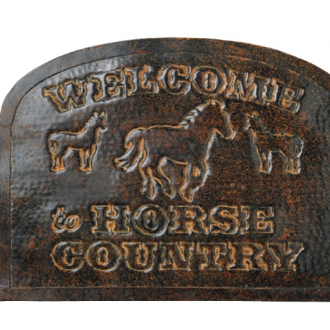 Welcome to Horse Country Sign